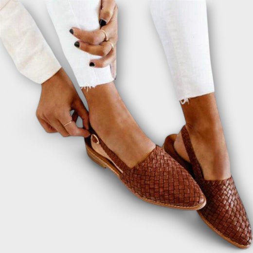 Talia | Woven Slingback Loafer