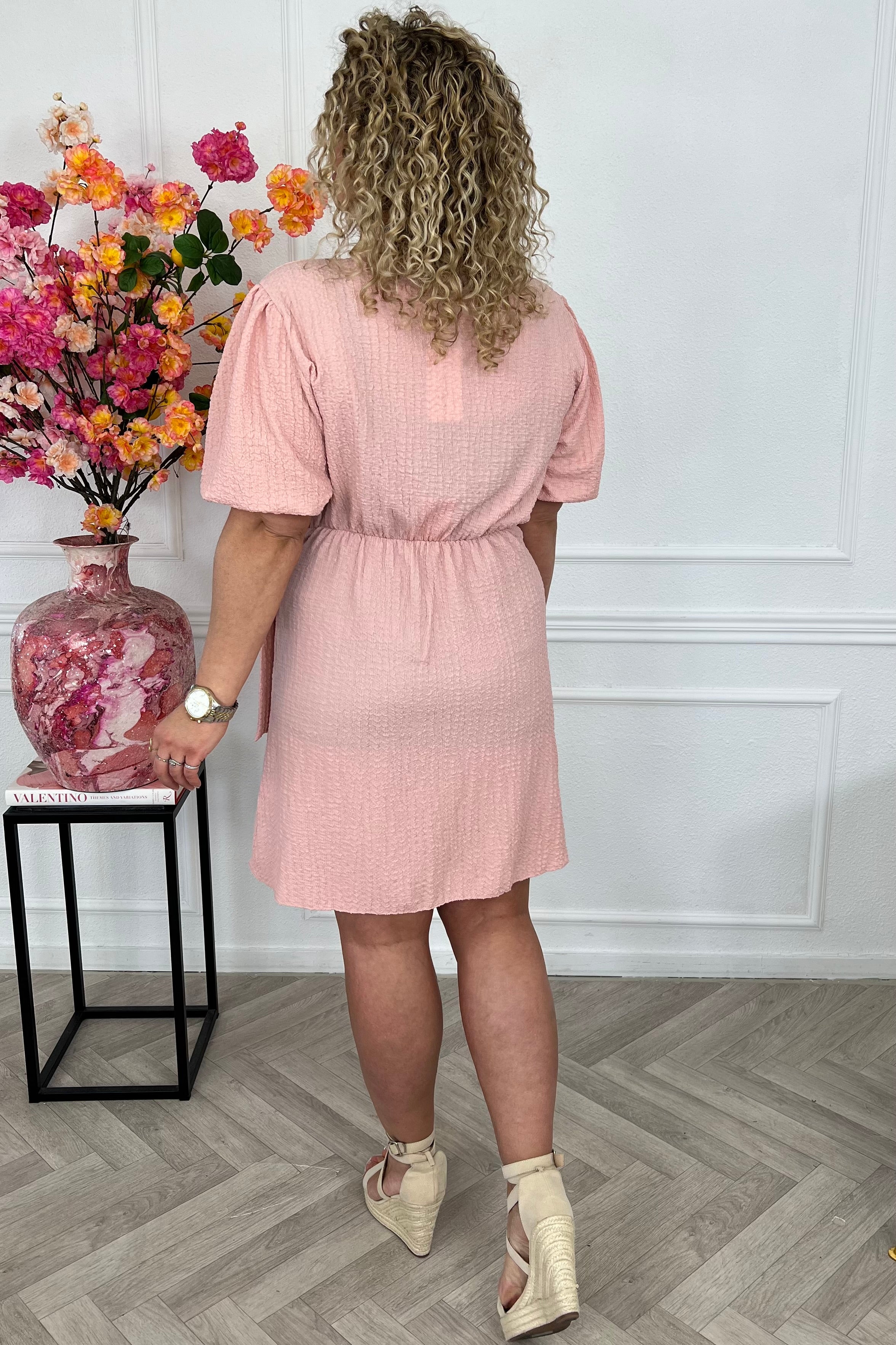Elara Soft Summer Dress - Pink