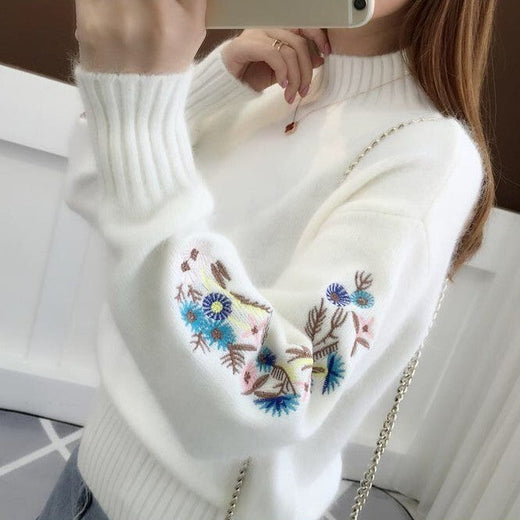 Iris | Embroidered Knit Jumper