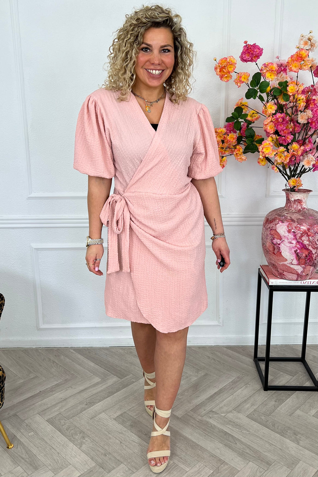 Elara Soft Summer Dress - Pink