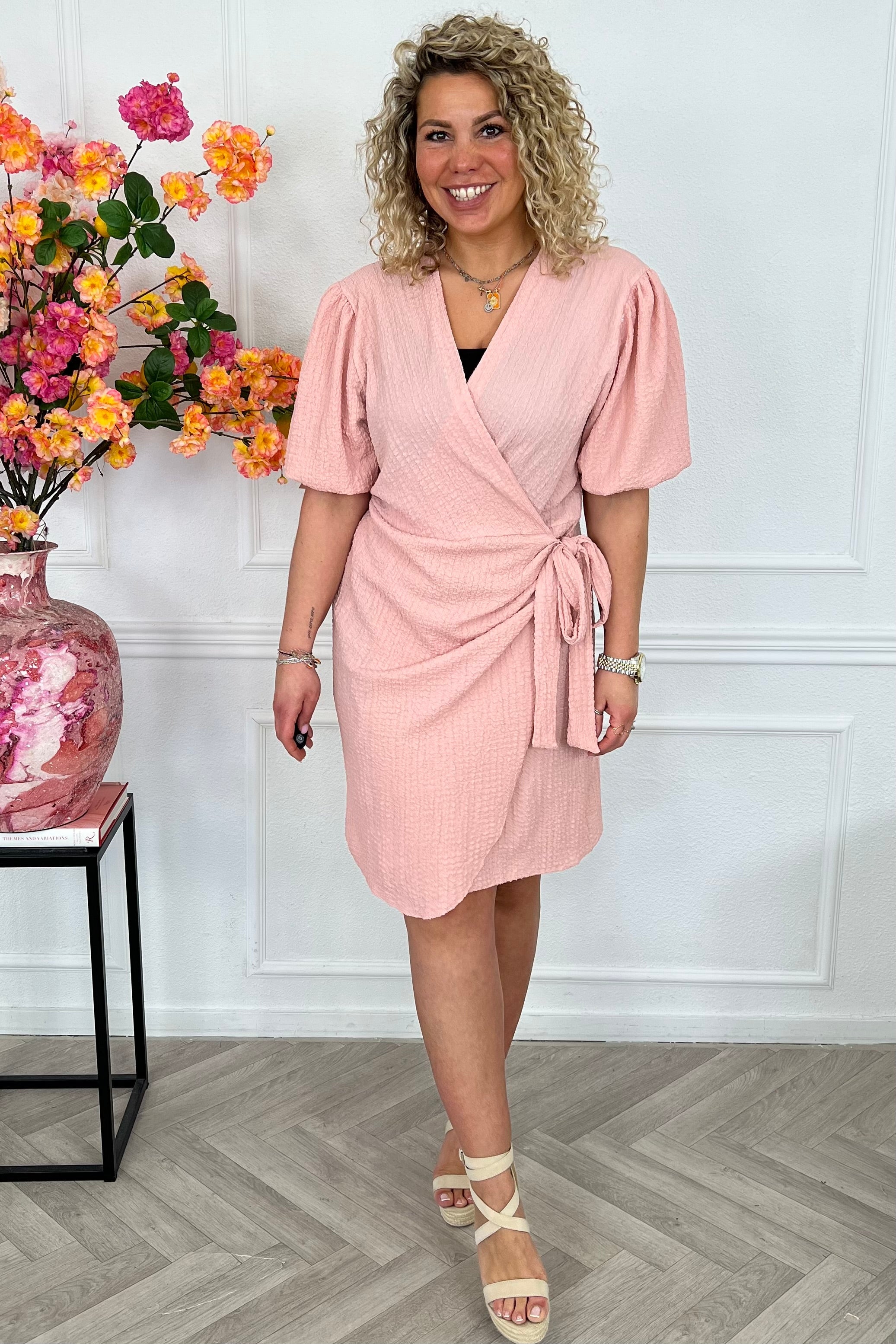 Elara Soft Summer Dress - Pink