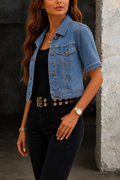 Jessica | Cropped Denim Jacket