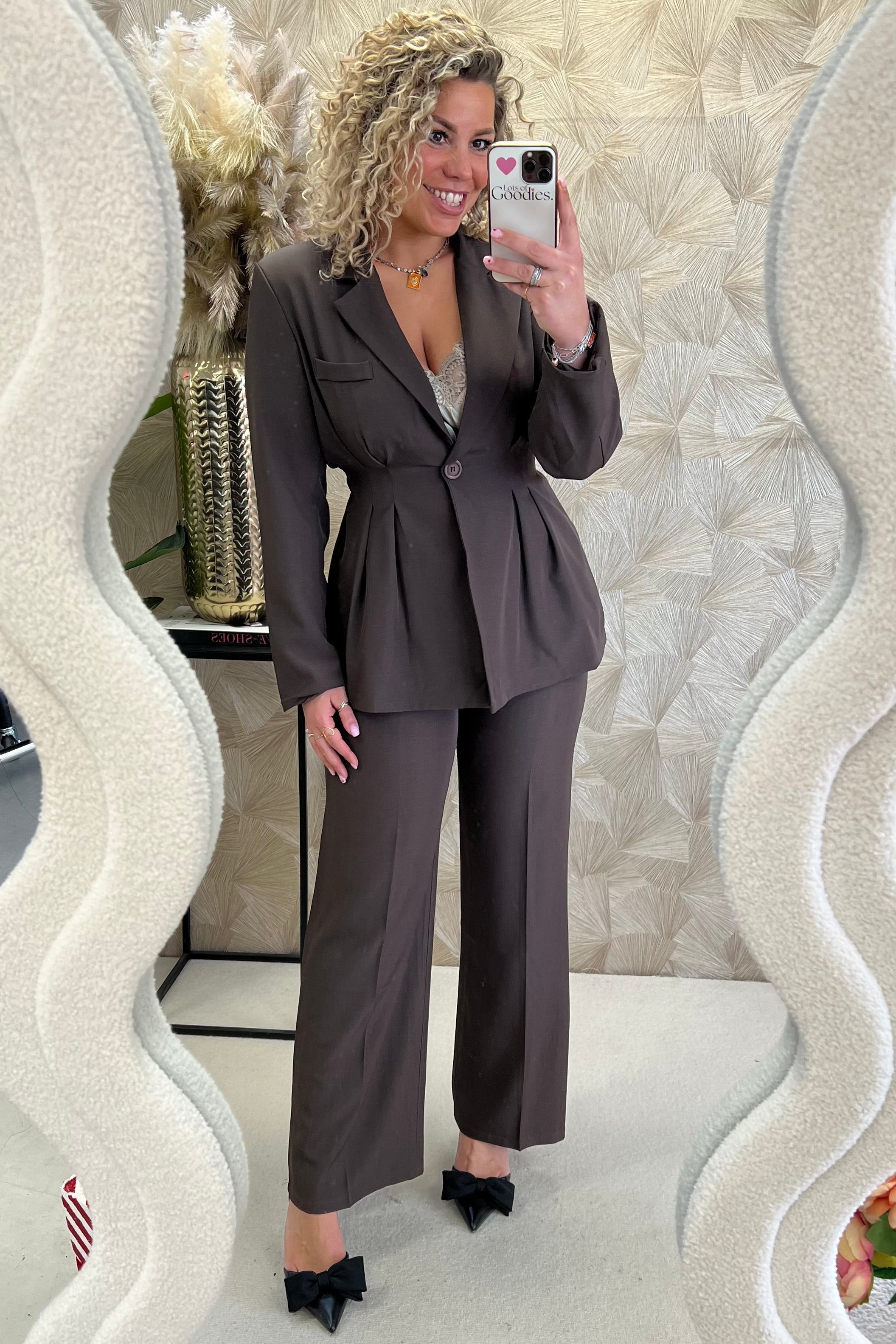 Noa Summer Co-Ord Set - Brown