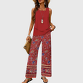 Ovelynra | Sleeveless Top and Wide Leg Trousers