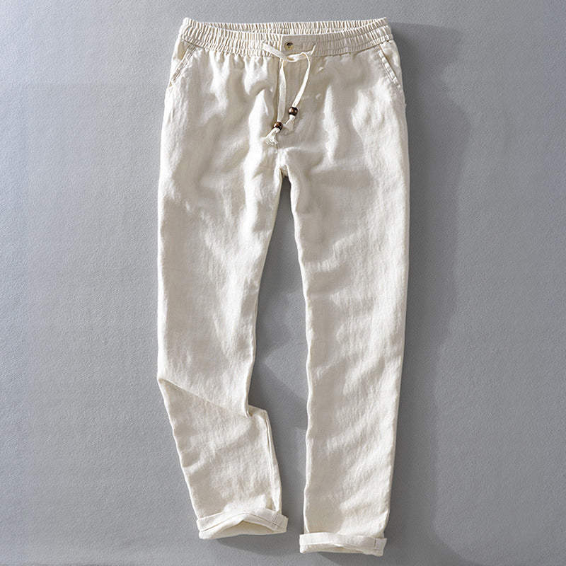 Cairo | Easy-Waist Linen Trousers